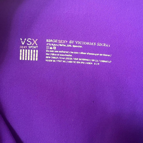 Victoria Secret Sexy Sport-long sleeve Purple Pullover Size Small - Picture 5 of 5